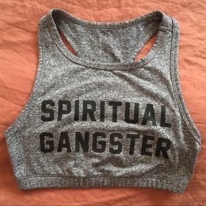 Spiritual Gangster sports bra!